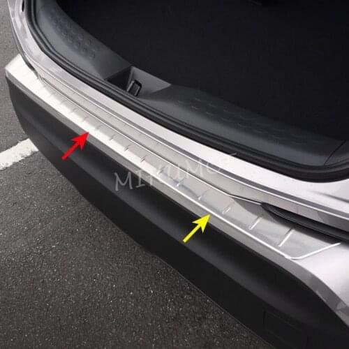 Steel Trunk Sill Protector For Toyota C-HR CHR 2017 2018 2019 2020 Rear Bumper Scuff Plate Guard Cover