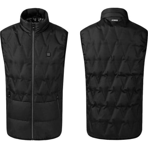 Outdoor Winter Heated Warm Vest Adjustable USB Rechargeable Security Intelligent Constant Temperature Heating Waistcoat Clothing