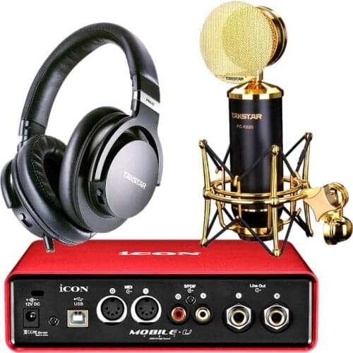 USB external sound card ICON mobile U suit condenser microphone PC-K820 for Studio individual recording with Headset PRO82
