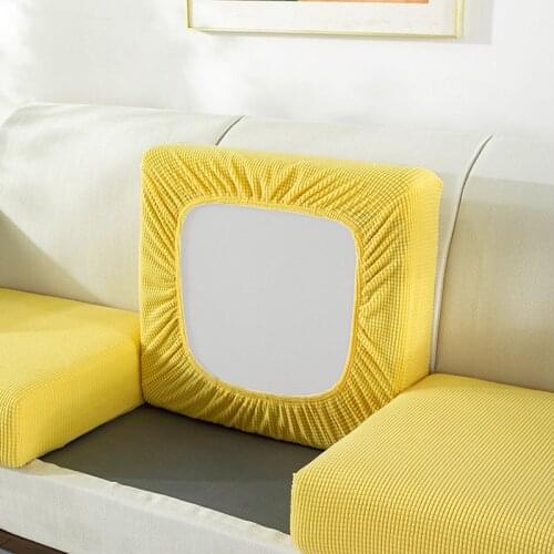 High Elastic Single Double Sofa Seat Cushion Cover Polar Fleece All-inclusive Anti-Slip Sofa Cover 1/2/3/4 Seater Sofa Covers