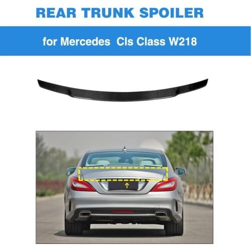 Rear Spoiler for Mercedes-Benz CLS Class W218 CLS350 CLS400 CLS63 AMG 2012 - 2017 Carbon Fiber Trunk Boot Lip