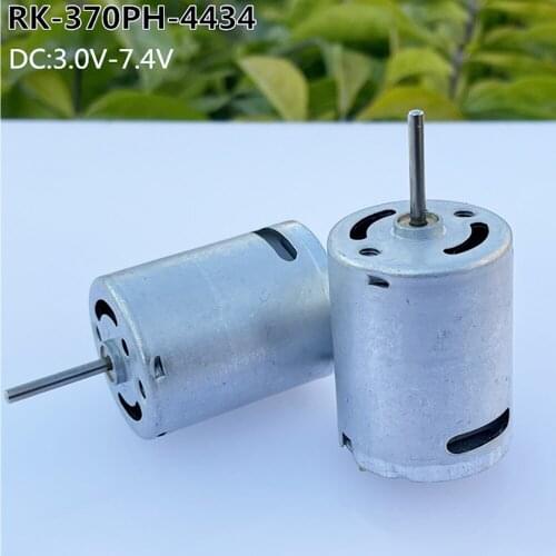 Micro RK-370-5132 Motor DC 3V 3.7V 6V 7.4V 33000RPM High Speed Large Torque Shaft 13.5mm Mini 370 Motor DIY Car Boat Model Toy