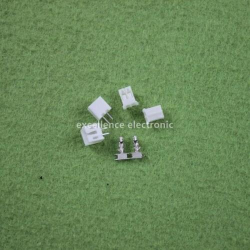 100 Sets, Micro JST 2.0 PH 2-Pin Connector plug Male ,Female, Crimps