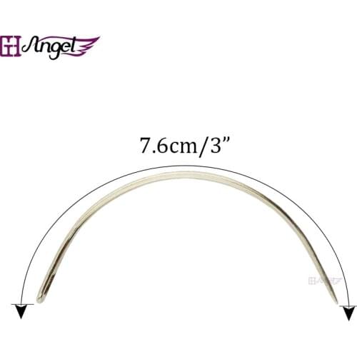 7.6cm 3inch 12pcs C TYPE Curved Needles Hair Weaving Thread/Sewing Needles For Hair Extension Tool Ordinary Small Packet