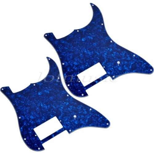 2Pcs 3ply Blue Pearl Guitar Pickguard With One Humbucker for Electric Guitar Replacement