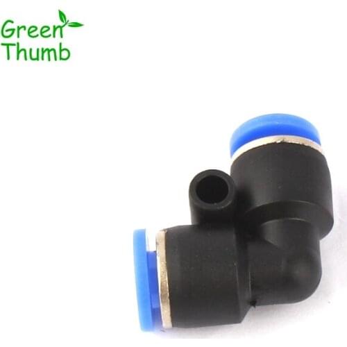 45pcs 6mm/8mm Plastic Elbow Connector Garden Hose Equal Elbow for Planting Irrigation Soft Pipe Fittings Pneumatic Connector