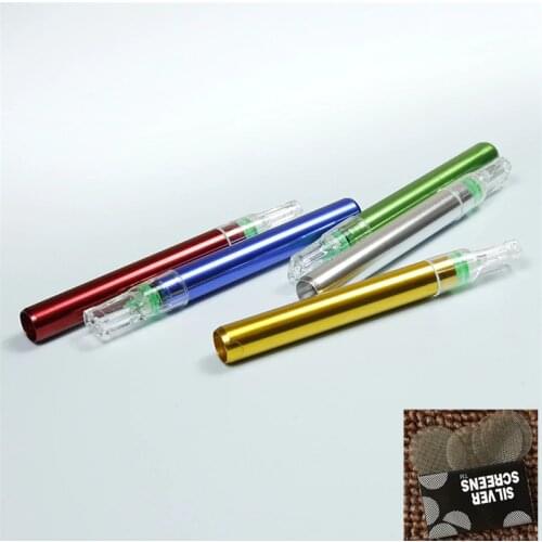 82mm new smoking tube solid color cigarette metal styling cigarette holder durable smoking pipe tobacco Pipe fittings