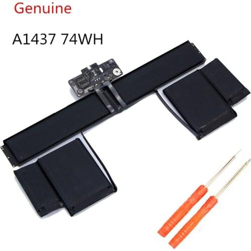 74Wh 11.21V A1437 Battery For Apple MacBook Pro 13" 13.3" Retina A1425 Late 2012 Early 2013 Version MD101LL/A MD102LL/A