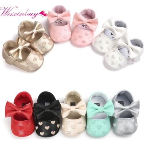 Newborn Baby Shoes Girl Heart Shaped Toddler First Walkers Booties Cotton Comfort Girls SHoes Soft Anti-slip Warm Infant Shoes