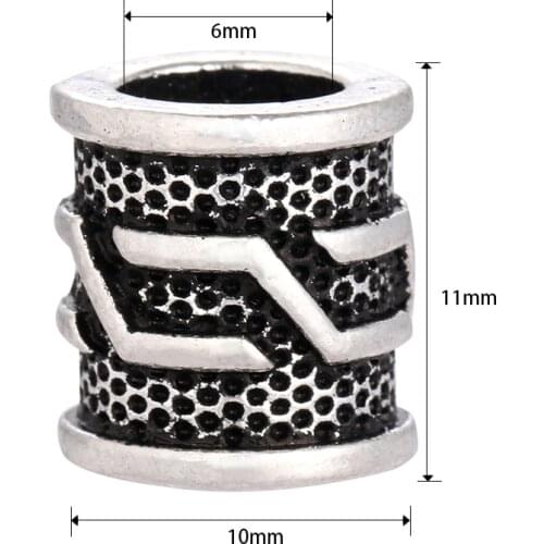 Vikings Beads Charm for Dread Beard for Necklace Bracelet Jewelry Making C-94