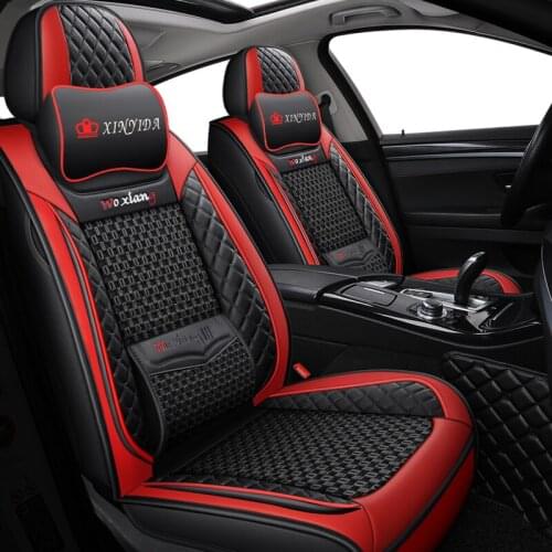Ice silk leather car seat cover For Land Rover freelander 2 2010 2012 Range Rover SPORT discovery 3 4 evoque Velar accessories