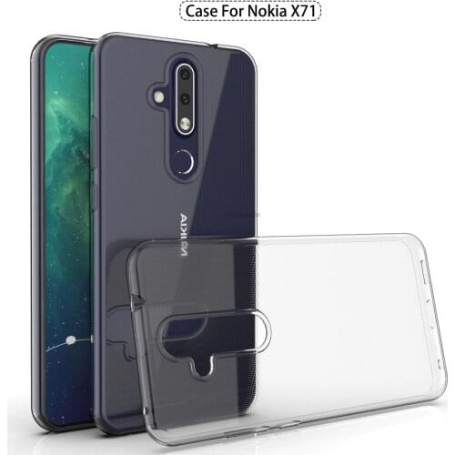 Transparent Back Cover Case For Nokia X71 TPU Silicon Clear Cover for Nokia 8.1 Plus Fitted Bumper Soft Case