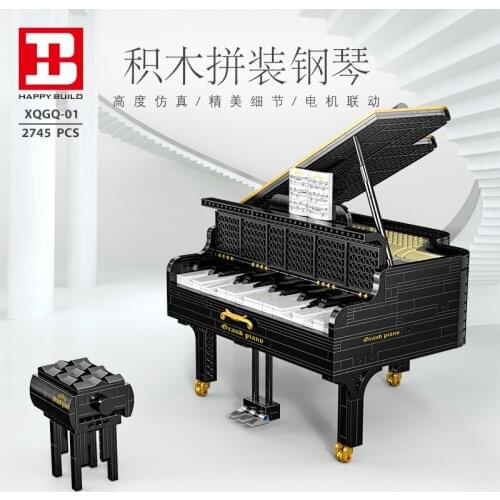 Childrens Bluetooth Play Music Toy Building Block Assembling Piano