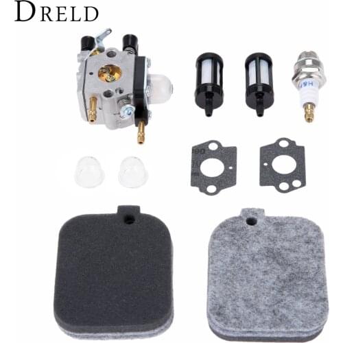 DRELD C1Q-S68 Carburetor with Air Filter Fuel Filter Spark Plug for Stihl Blower BG45 BG46 BG55 BG65 BG85 SH55 SH85 BR45C Carb