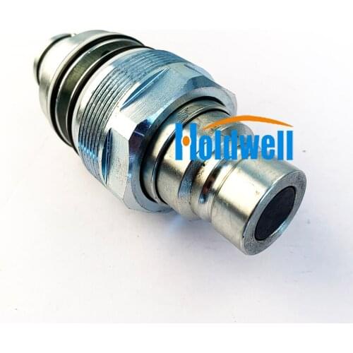 Holdwell Flat Face Male Quick Coupler 6679837 for Bobcat 753 763 773 863 864 883 5600 5610 A220 A300 A770 TL360 TL470 TL470HF
