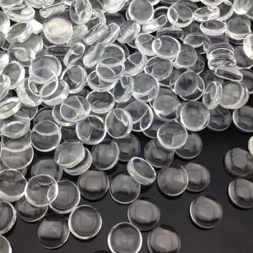20pcs/lot Good Quality 8mm Domed Round Transparent Clear Magnifying Glass Cabochon Cameo Setting Base Set