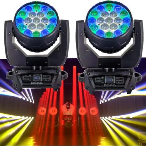 Lyre dmx LED moving head stage beam effect dj wash decoration 19x15w rgbw xlr powercon Aura zoom moving heads