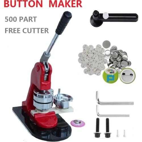 Hot sales 25mm 1'' Tin button badge set with badge making machine paper cutter and 500pcs material