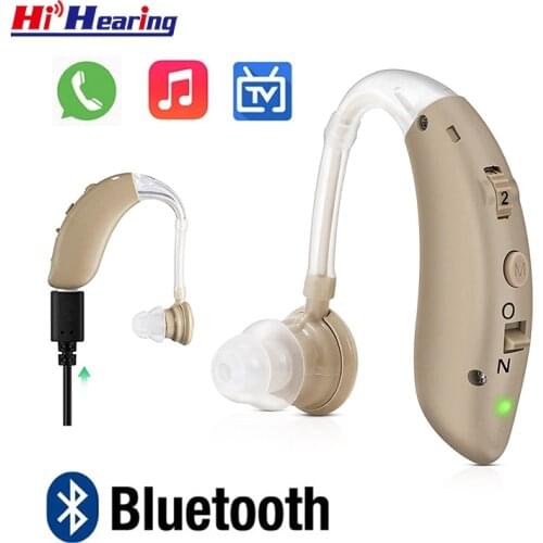 Rechargeable BTE Hearing Aid Intuis Sound Amplifier for Mild to Severe Hearing Loss Drop Shipping USB Mini Digital