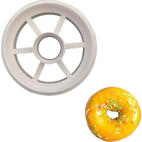 Donuts Cookie Cutter Plastic Biscuit Cut Mold Baking Fruit Cut Cake Mold Embossing Printing Die