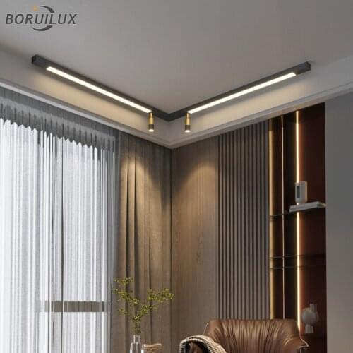 Simple Black Gold New Modern LED Chandelier Lights Living Room Bedroom Apartment Ceiling Corner Checkroom Lamps Indoor Lighting