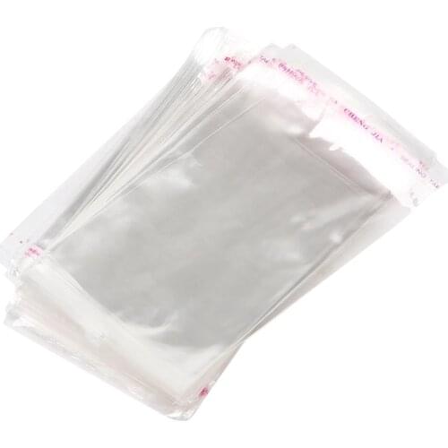 200 Clear Self Adhesive 7Cm X 13Cm Peel And Seal Plastic Bags For Small Objects, Jewellery, Arts And Crafts Display Packaging