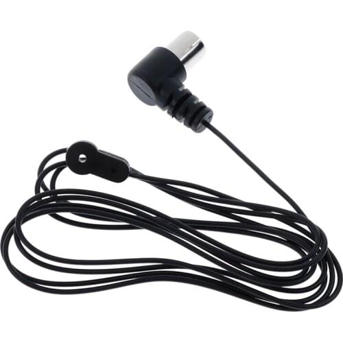 FM Antenna Male For Sound Natural Sound Stereo Receiver For FM Radio/ Hi-Fi/ DAB/ TV Indoor Use Black New