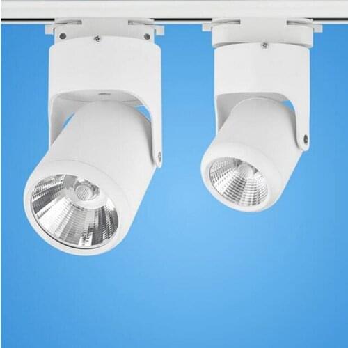 LED Recessed light COB 15W 20W LED Track Lighting Dimmable Rail Lamps Spotlights for Home clothes shoes Store 10pcs