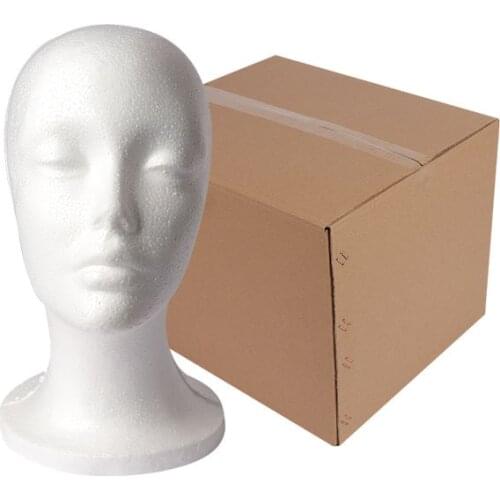 Female Mannequin Head Polystyrene Foam Hat Glasses Display Hat Wig Display Stand Rack Mannequin Manikin Head Model
