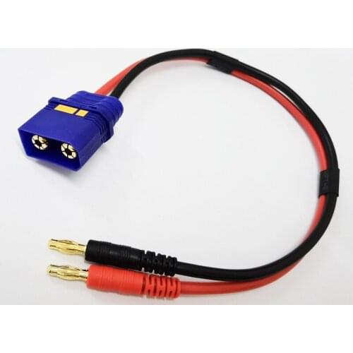 1PC Lithium Battery Balance Charger Adapter Convert Cable 4mm Banana Plug to QS8-S Connector for RC Plant Agriculture UAV Drone