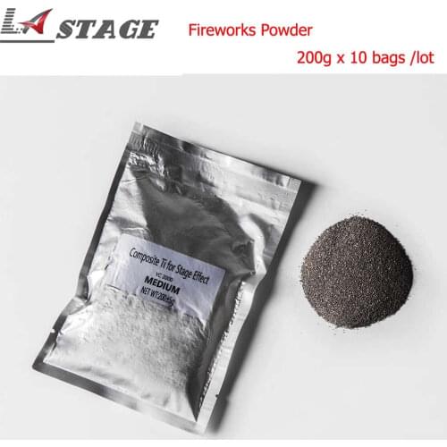 10bags x200g/lot Fireworks Powder Material Metal Powder Indoor Outdoor Used For Sparkular Machine