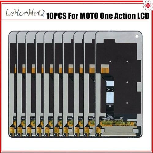 10 Piece/lot Original LCD Screen For Moto One Action Display Touch Screen Digitizer Assembly For MOTO XT2013 LCD