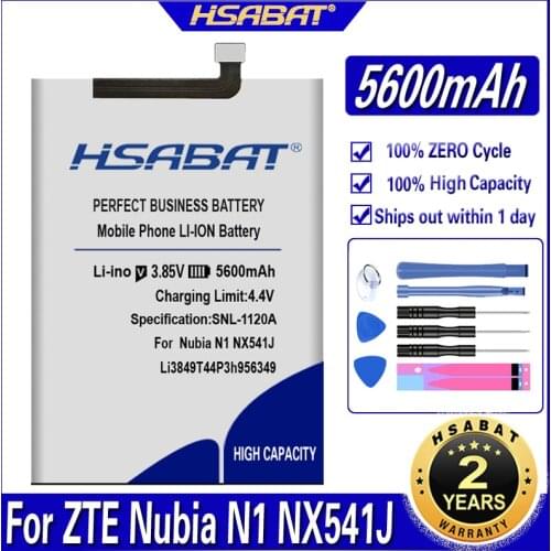 HSABAT Li3849T44P3h956349 5600mAh Battery for ZTE Nubia N1 NX541J Batteries