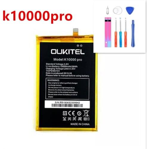 K10000pro Battery High Quality Original Large Capacity 10000mAh Battery For oukitel k10000pro Mobile Phone