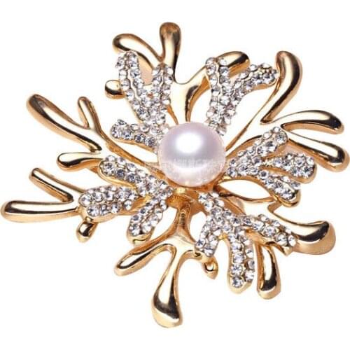 Costume Accessories snowflake full crystal Crystal Brooch Pin 1532