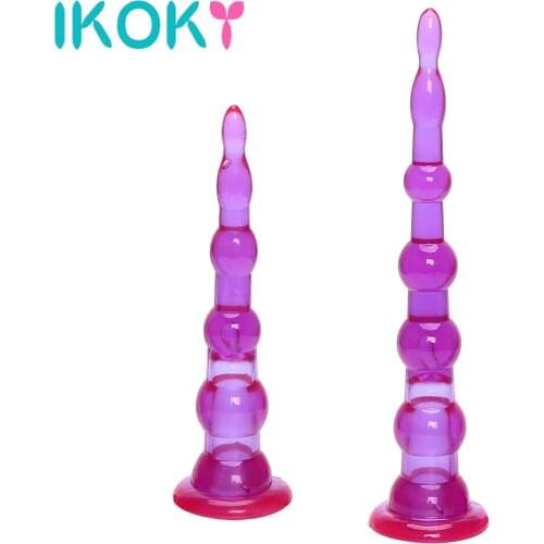 IKOKY Anal Beads Butt Plug for Beginner Anal Plug Sex Toys for Men Women Gay Toys Prostate Massager Sex Shop Adult Products