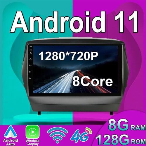 6G+128G Android 11 Car Radio For Hyundai Tucson 2 / ix35 2009 - 2009 - 2015 Car Radio Multimedia Video Player GPS 2 din dvd