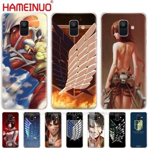 Anime Japanese attack on Titan cover phone case for Samsung Galaxy J4 J6 J8 A9 A7 2018 A6 A8 2018 PLUS j7 duo