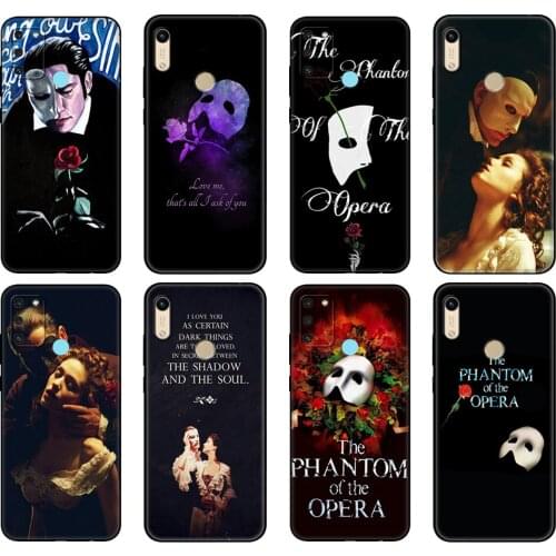 Black tpu Case For Honor 8a Prime 8s 9 10X Lite 9A 9C 9X Premium Pro 9S Case Cover The Phantom of the Opera