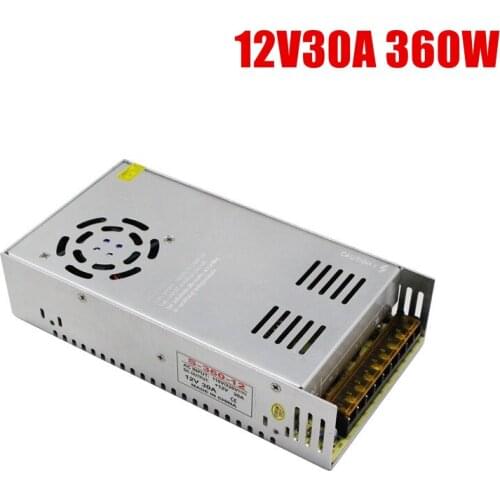 DC output 12V 30A DIY accessories DC transformer 360W printer power supply for CR-10 3D printer accessories