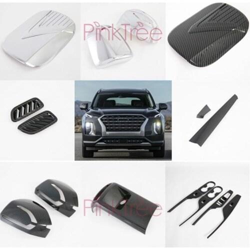 For Hyundai Palisade 2020 2021 Fuel Tank Side Rear View Mirror Cover Window Glasses Lifter Button Air Condition Outlet Accessry