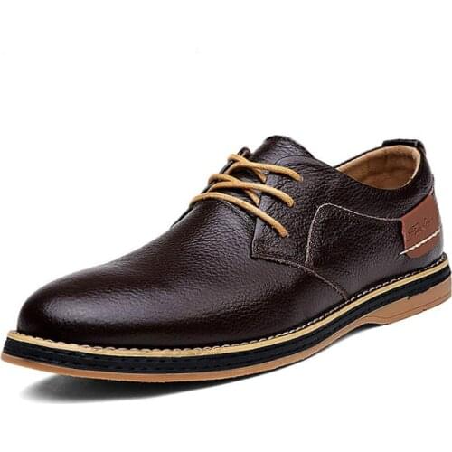 DM59 Men designer shoes Oxford Genuine Leather Dress Shoes Brogue Lace Up Flats Male Casual Shoe Footwear Loafers Big Size 39-45