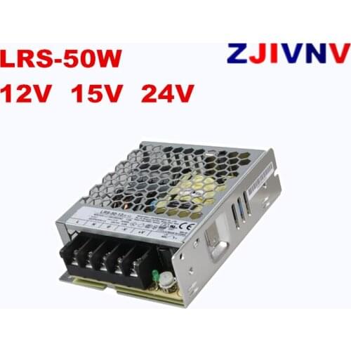 LRS-50-12v 15v 24v can replace meanwell LRS-50-12V DC 4.2A Single Output Switching Power Supply 50w 24v 2.2a