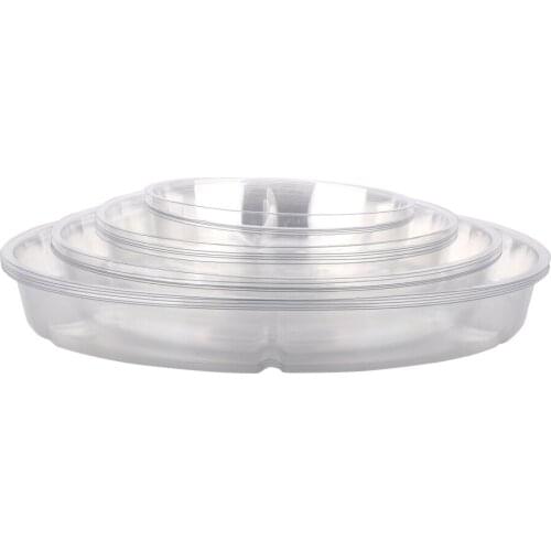 Plant Drip Trays Flower Pot Plastic Dust-proof Clear 20pcs/set 2021 New Durable Multi Sizes For Indoor Outdoor Bottom Bracket