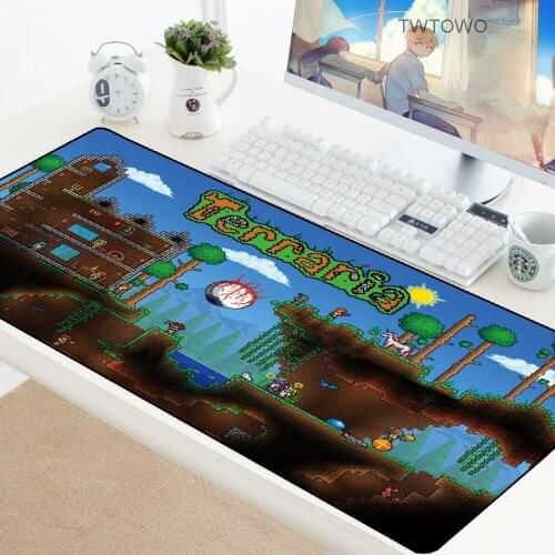 Terraria Mouse Mat Padmouse Gaming Mousepad Game Large XL Mouse Pad Speed Gamer Computer Desk Pad Notbook Mousemat PC Rubber Mat