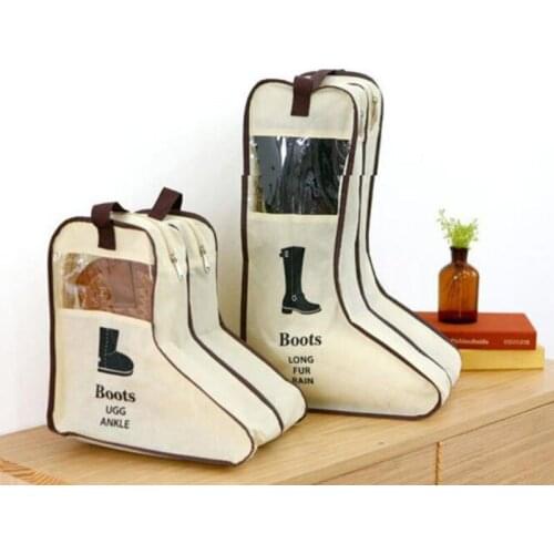Non-woven Fabric Boot Shoes Storage Bag Household Dust-proof Boot Cover Travel Carry Sorting Pouches Closet Organizer