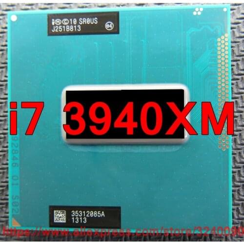 Original lntel Core Extreme I7 3940XM SR0US CPU (8M Cache/3.0GHz-3.9GHz/Quad-Core) i7-3940XM Laptop processor free shipping