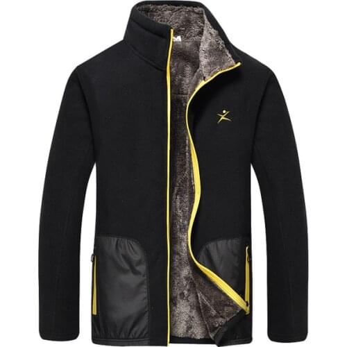 Autumn winter Thick polar Fleece jacket outdoor mens fleece thermal coat Camping & Hiking Jacket fishing Mountaineering clothes