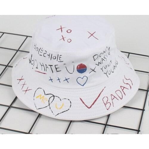 Harajuku Unisex Bucket Hat Fishing Outdoor Hip Hop Cap Summer For Fisherman Hat Women Bone Feminino