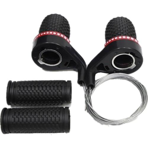 1 Pair Derailleur Grips Bicycle Lever Transmission Twist Grip Speed Change MTB Bike Compatible Cycling Gear Shifter Travel